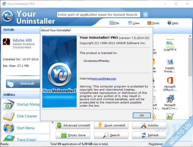 Serial Key Your Uninstaller 7.5